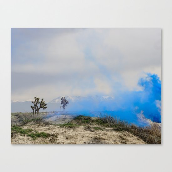 blue smoke Canvas Print