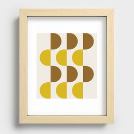 Abstraction_NEW_GEOMETRIC_SHAPE_CIRCLE_PATTERN_POP_ART_0306A Recessed Framed Print