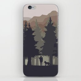 On path to the mountains iPhone Skin