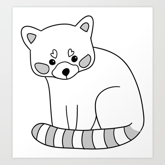 Cute Red Pandas Art Print By Anna Alekseeva Kostolom3000 Society6