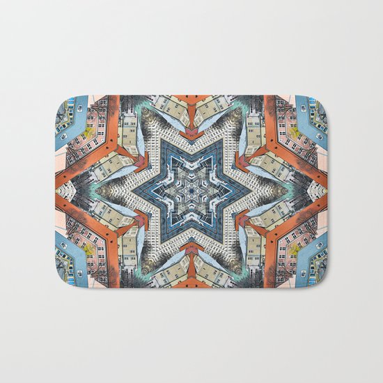 Abstract Geometric Structures Bath Mat