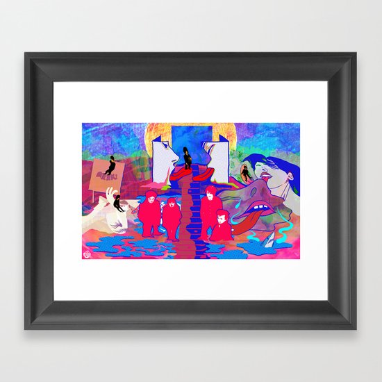 "m b v" by Steven Fiche Framed Art Print