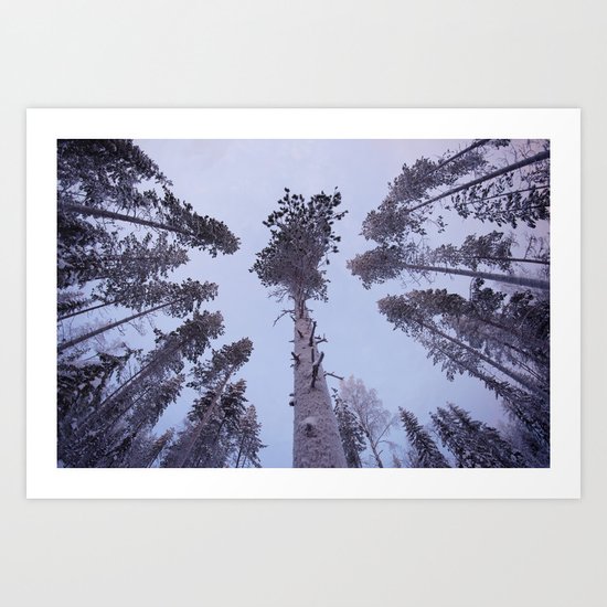 Snow Trees Please Art Print