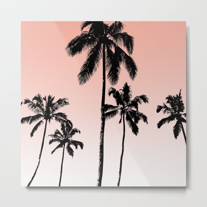Sunset palms Metal Print
