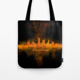 Cleveland City Skyline Hq V4 Tote Bag