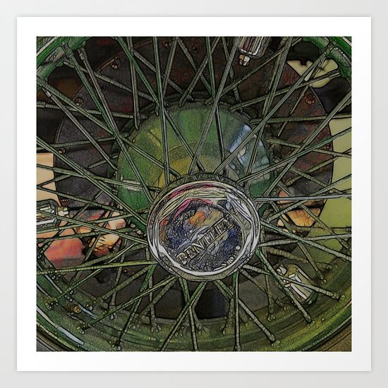 Posh Wheel Art Print
