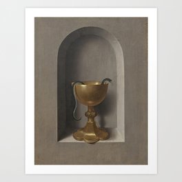 Hans Memling - The Chalice of St. John the Evangelist (Reversed) Art Print