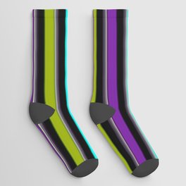 VERTICAL Retro Candy Stripe Socks