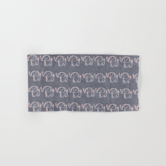 Origami elephant Hand & Bath Towel