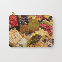 Market Stall - Market - Vegetable Stand - Asparagus. Little sweet moments. Carry-All Pouch | Retro, Sweet, Asparagus, Photo, Cute, Illustration, Vintage, Stall, Moments, Stand 