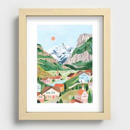 Grindelwald Switzerland Recessed Framed Print