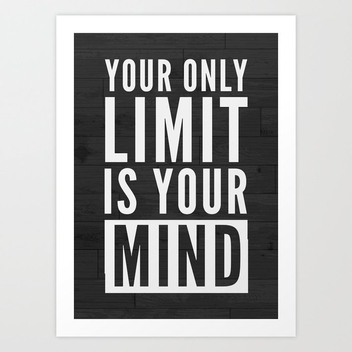 Motivational Quote Poster Art Print