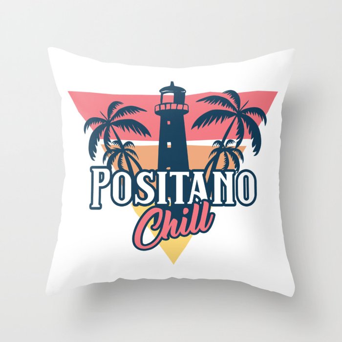 Positano chill Throw Pillow