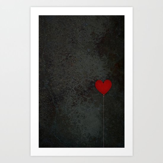 I heart balloons Art Print