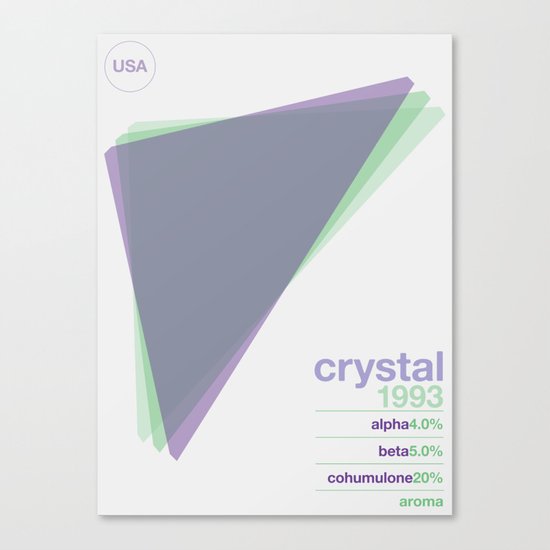 crystal single hop Canvas Print