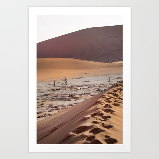 Leave only foortprints Art Print