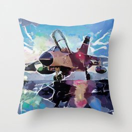 Fasbytes Aviation Helicopter Artwork  Throw Pillow