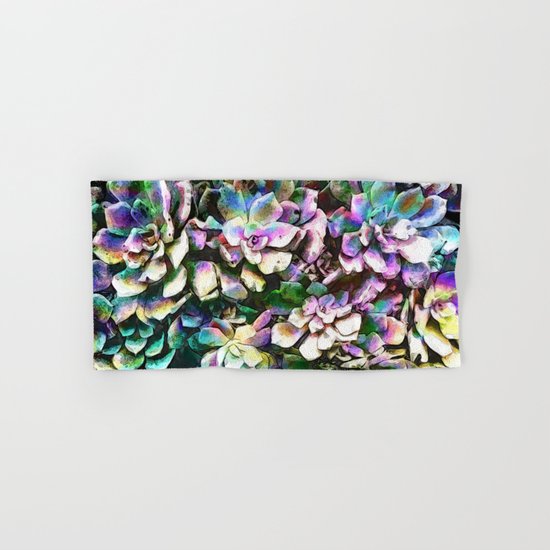 Colorful Abstract Plants Hand & Bath Towel
