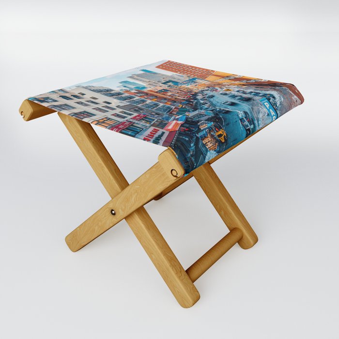 Colorful NYC Folding Stool