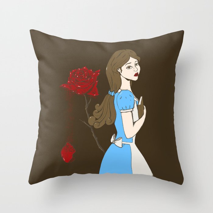Belle Rose Throw Pillow