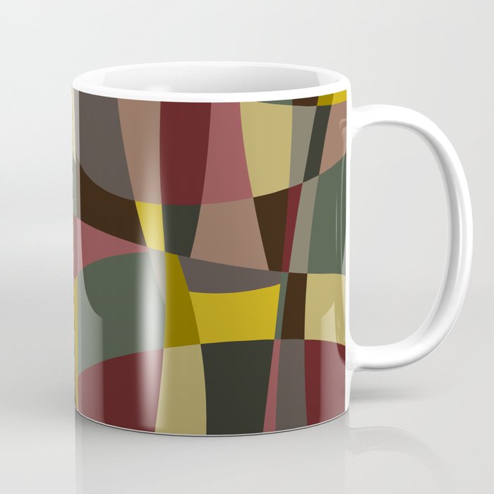Abstract Vintage Colorful Geometric Coffee Mug