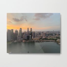 Singapore Skyline Metal Print