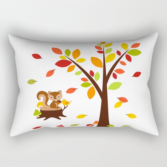 Chipmunk Rectangular Pillow