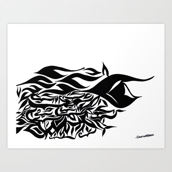 wave design 1.0 Art Print