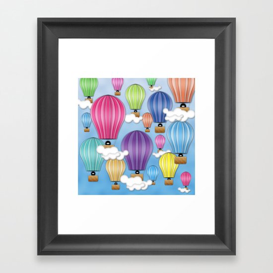 UP! UP! AND AWAAAAAAYYY! Framed Art Print