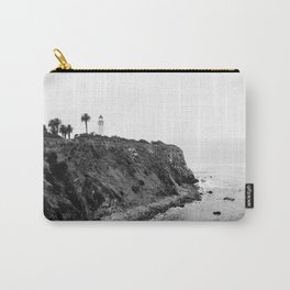 Point Vicente Lighthouse, Rancho Palos Verdes, California Carry-All Pouch | Black And White, Photo, Photography Print, California Art Print, Palos Verdes Print, Rancho Palos Verdes, California, Point Vicente, Palos Verdes, Los Angeles 