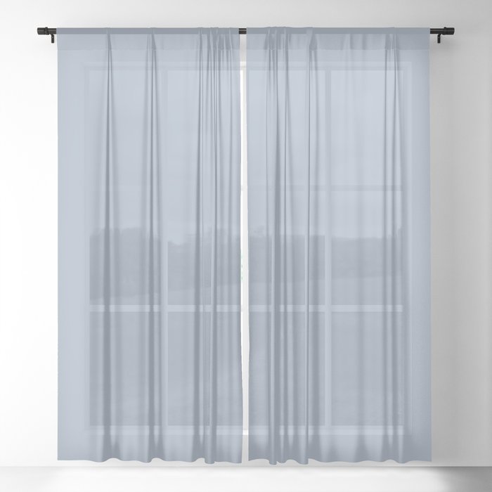 Mist Blue Sheer Curtain