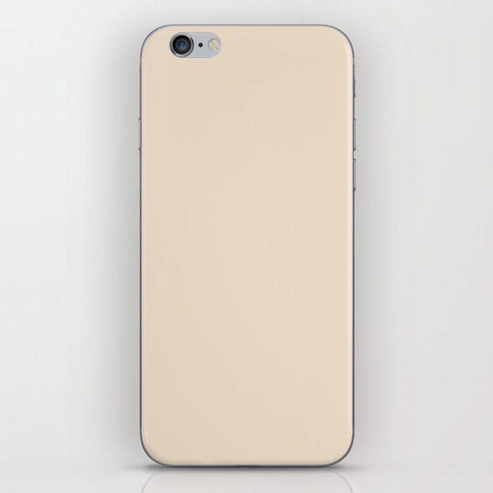 Neutral Buff Beige Solid Color Hue Shade - Patternless iPhone Skin