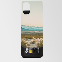 Argentina Photography - Big Field Of Sand And Bushes By The Mountains Android Card Case