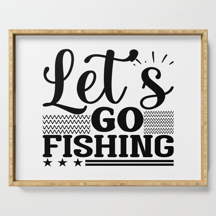 Let's Go Fishing Serving Tray