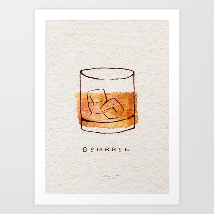 Bourbon Art Print By Erin Barker Illustration Society6