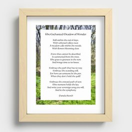 The Enchanted Meadow of Wonder Poem Recessed Framed Print