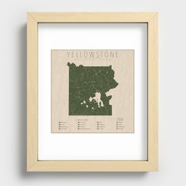 Yellowstone Recessed Framed Print