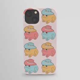 Cute Cowboy Frogs, Frog with Cowboy Hat Fun and Colorful iPhone Case