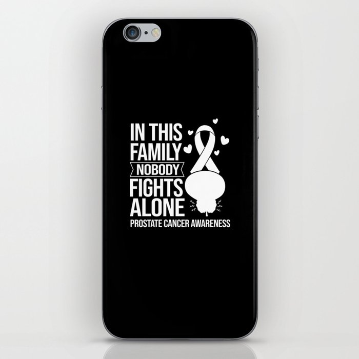 Prostate Cancer Blue Ribbon Survivor Awareness iPhone Skin