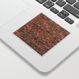 Texture of an old brick wall closeup Sticker