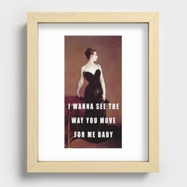 Madame X in a Black Dress Recessed Framed Print