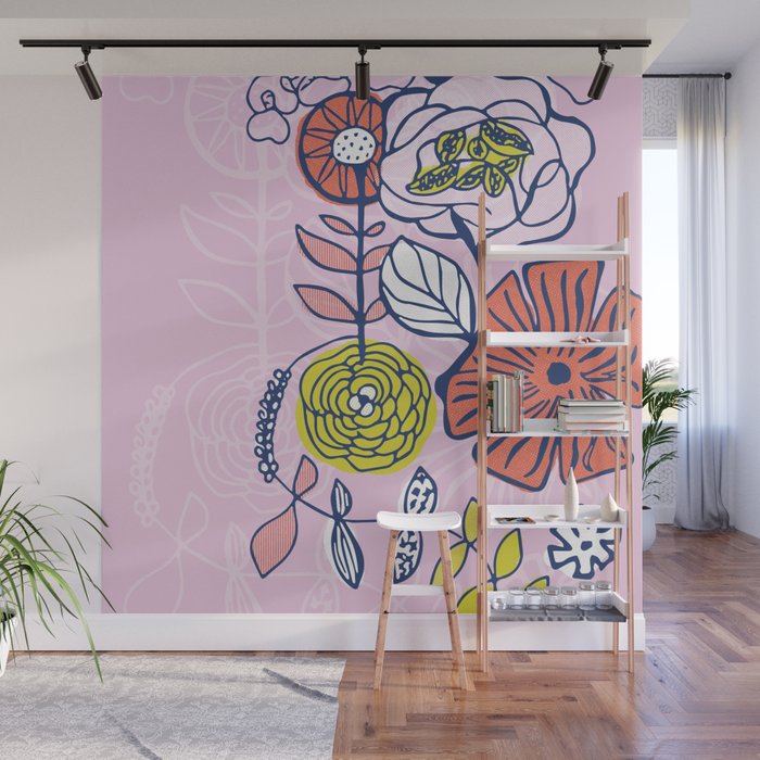 Ashbury Wall Mural By Sunshinecanteen Society6 Ashbury Wall Mural