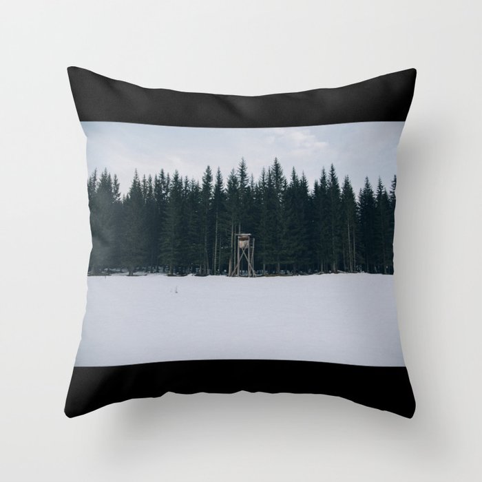 Snow Blind for Hunter - Hunting Throw Pillow