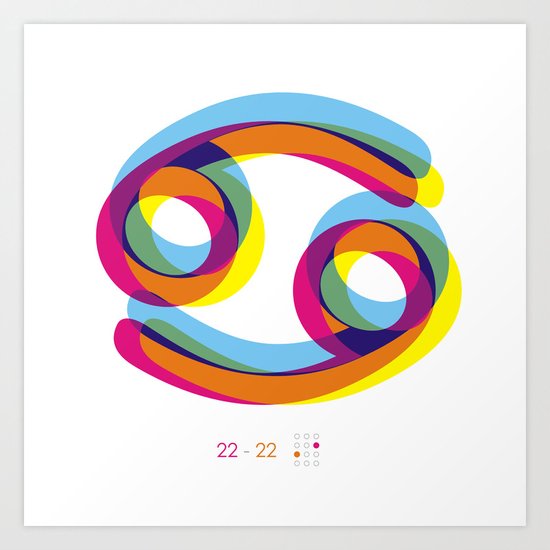 Cancer ~ Zodiac Art Print