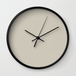 SUNDAY TEA color. Taupe Neautral solid clor Wall Clock