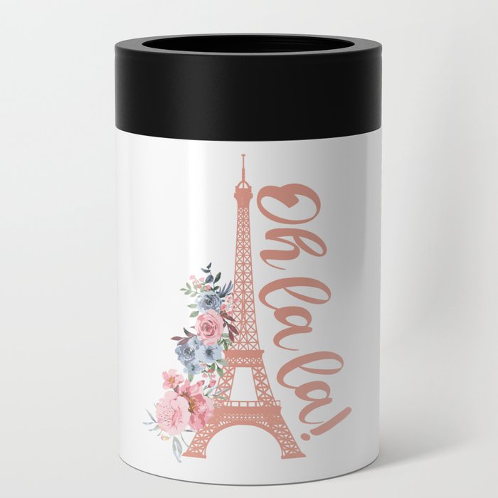 Oh La La - Eiffel Tower Paris France Can Cooler