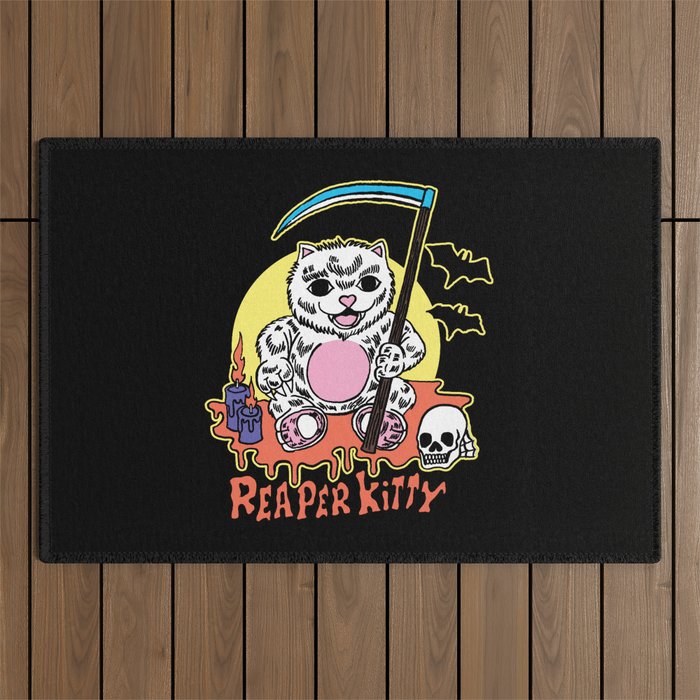 Reaper Kitty by Tobe Fonseca Outdoor Rug