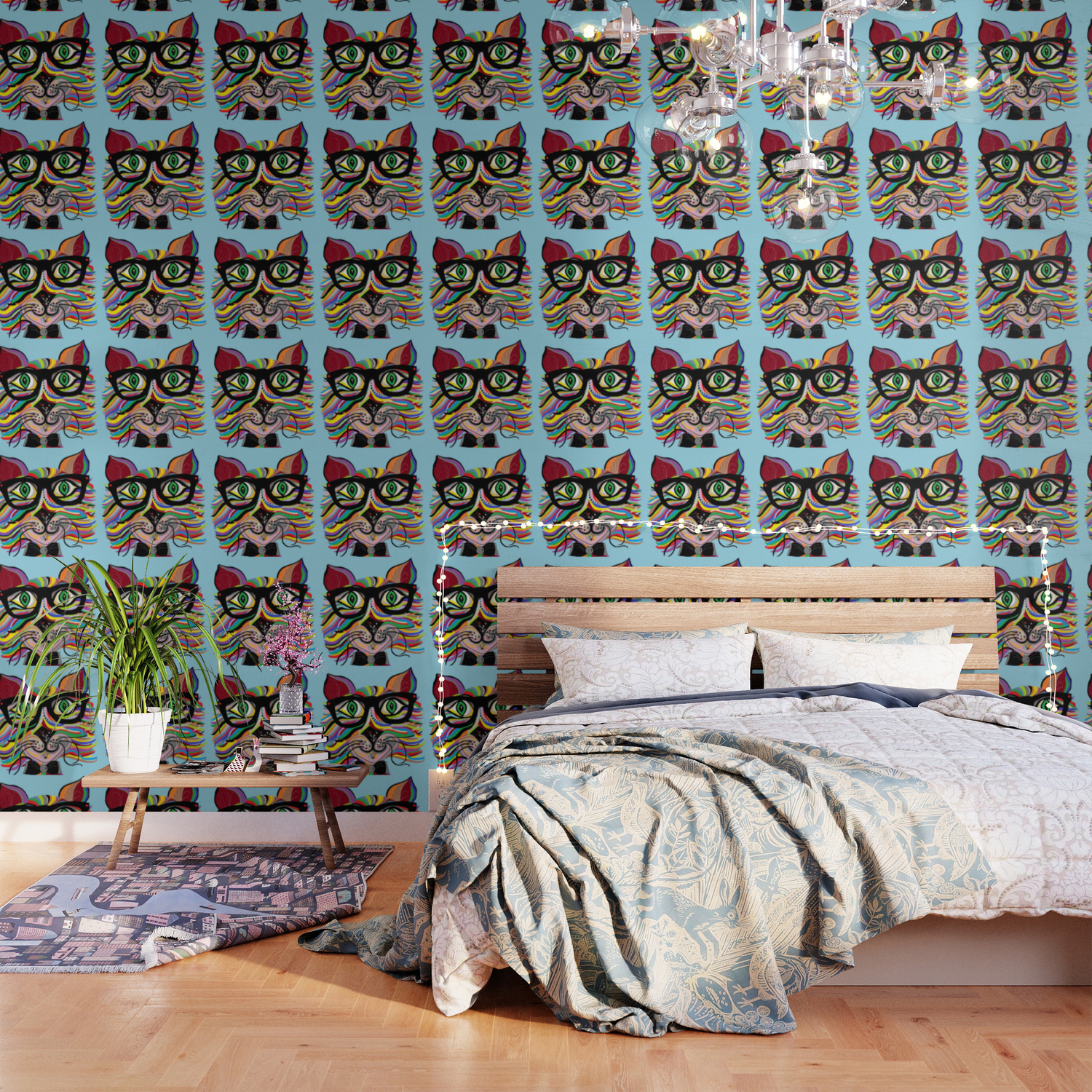 Very Cool Cat Wallpaper By Eloiseart Society6