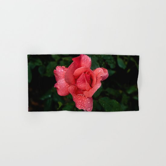 A rose after the rain Hand & Bath Towel