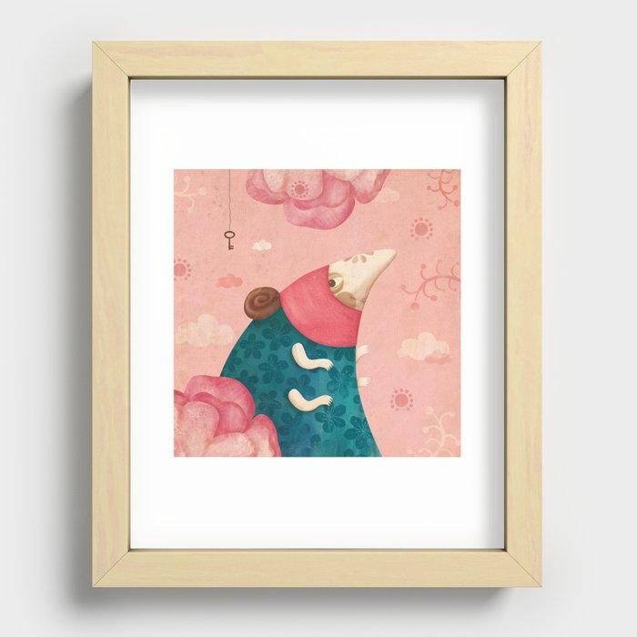 The Guardian of Fragrances and Voices Recessed Framed Print